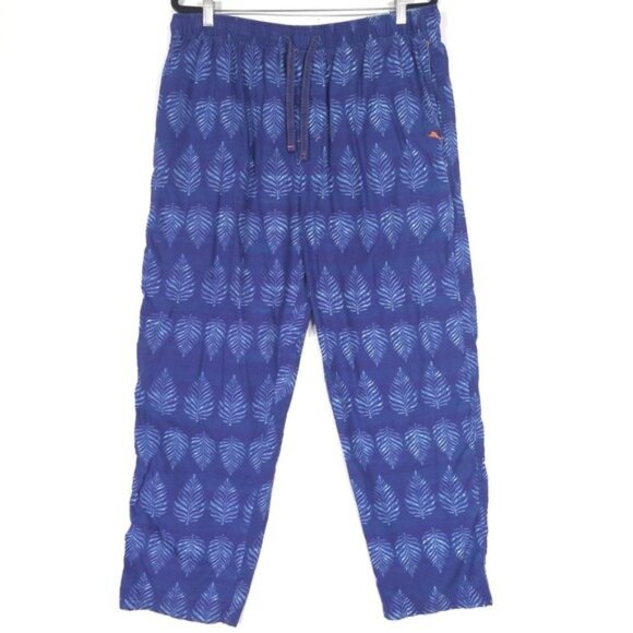 Tommy Bahama Men's Drawstring Lounge‎ Sleep Pants XL 100% Cotton Tropical Blue - Picture 1 of 11